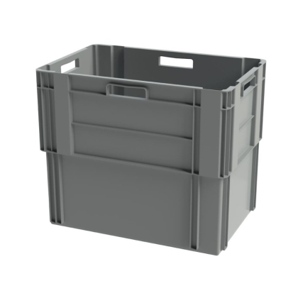 Bac gerbable / emboitable 600 x 400x H.340 - gris