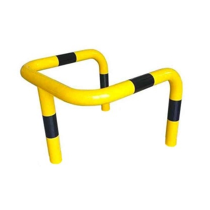 Étrier de protection à sceller -Ø 60 mm-acier Noir/Jaune