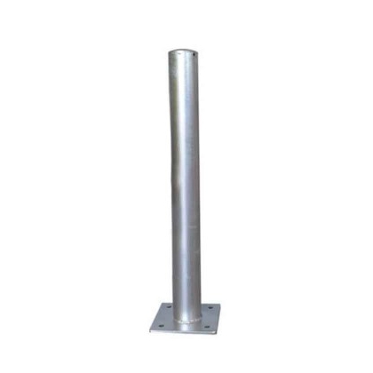 Poteau de protection avec platine - galvanisé
