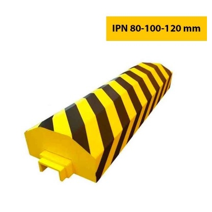 Protection pour IPN de 80/100/120mm - ouverture 104x60 - mousse - noir/jaune