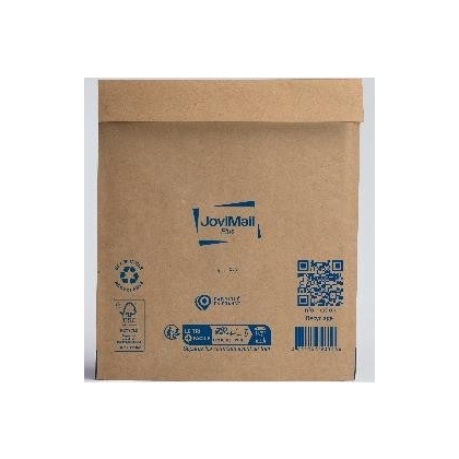 Pochettes bulles JOVI MAIL PLUS®  Papier kraft brun 140g FSC 100% de recyclé matelassées bulles
