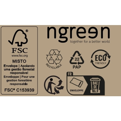 Enveloppe papier ngreen