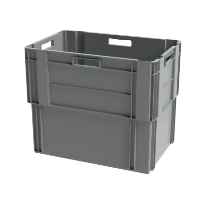 Bac gerbable / emboitable 600 x 400x H.340 - gris