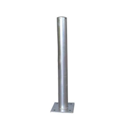 Poteau de protection avec platine - galvanisé